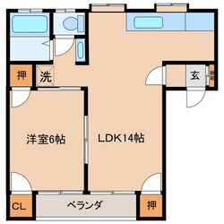 タウンハウスエスポワールの物件間取画像